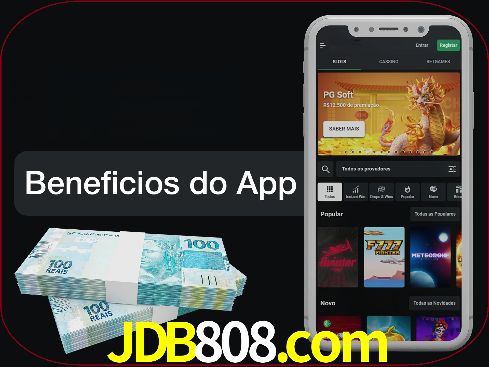 Obtenha todos os benefícios usando o aplicativo.